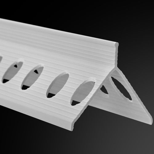 Profilo di finitura in PVC - MONOLAYER - plastdecor - per piastrelle / per angolo interno / invisibile