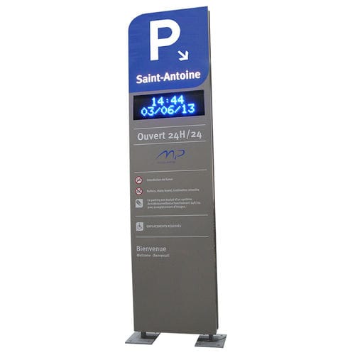 Totem di segnalazione - TTS - LED / digitale / illuminato