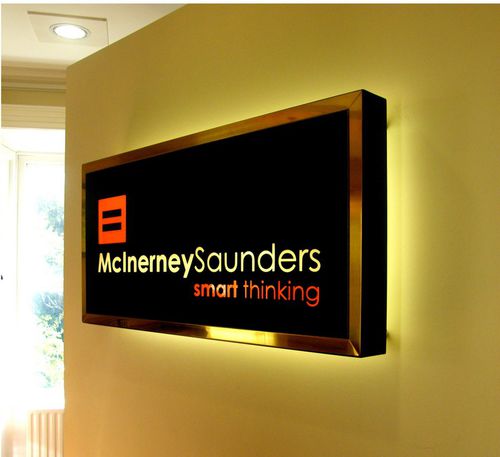 Cartello segnaletico da parete - SCI LED ILLUMINATED MODULAR - Signs Connect Ireland - in PVC / luminoso / da interno
