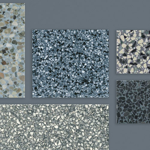 Piastrella in terrazzo - BLUES BAND - New Terracotta - levigata / spazzolata / bocciardata