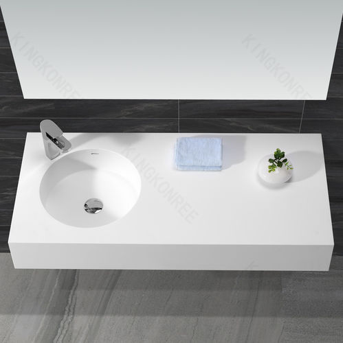 Lavabo sospeso - KKR-1271 - KKR KINGKONREE - in acrilico / ghisa minerale / in Solid Surface
