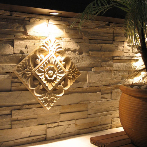 Pannello decorativo di rivestimento - FLORASTONE® - CRAFT STONE - da parete / prefabbricato / in calcestruzzo