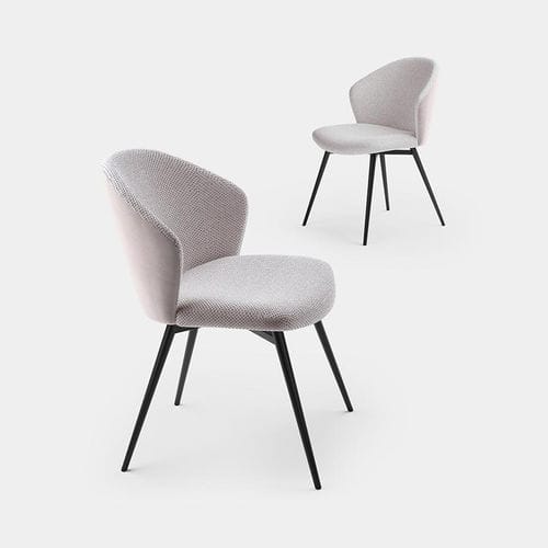 Sedia contemporanea - POLLY - pezzani home collection - da interno / in tessuto / in legno compensato