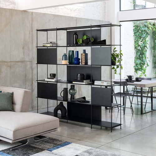 Libreria modulare - Musa - pezzani home collection - contemporanea / in lamiera d'acciaio / in acciaio verniciato