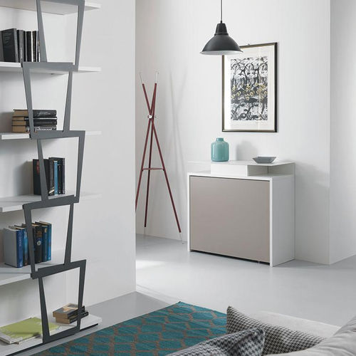 Consolle contemporanea - ARCHIMEDE - pezzani home collection - in laminato / con supporto in alluminio / rettangolare