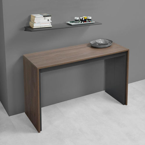 Consolle contemporanea - LEONARDO  - pezzani home collection - in laminato / con supporto in alluminio / rettangolare