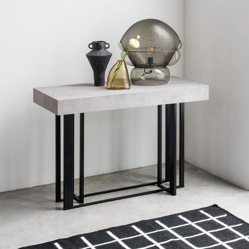Consolle contemporanea - SUPREMAE - pezzani home collection - in laminato / con supporto in acciaio / rettangolare