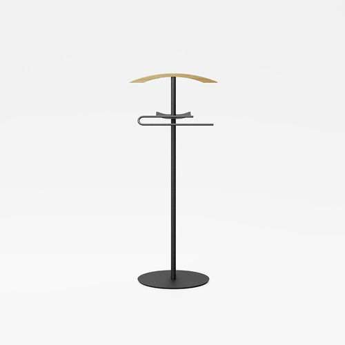 Servo muto a pavimento - STEWARD - pezzani home collection - in acciaio / in legno / contemporaneo