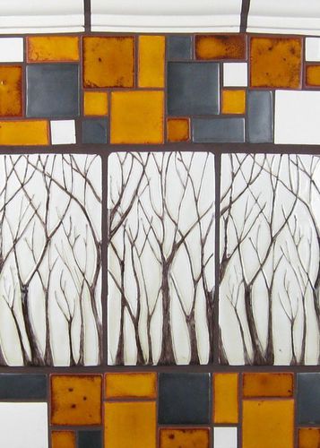 Piastrella in ceramica - ARBRE - BonTon design Handmade Tile - levigata / dipinta a mano / da cucina