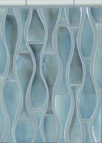 Piastrella in ceramica - SWERVE : OCEAN - BonTon design Handmade Tile - a rilievo / levigata / da interno