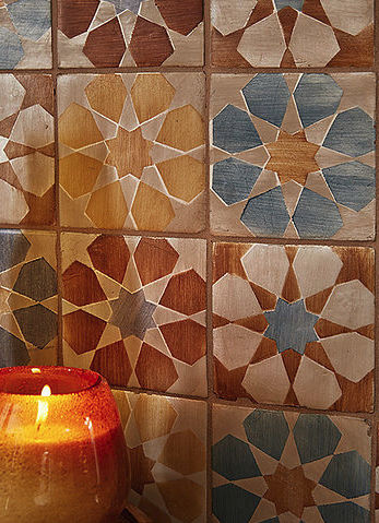 Piastrella in terracotta - TILE & DESIGNS - a rilievo / da interno / da parete