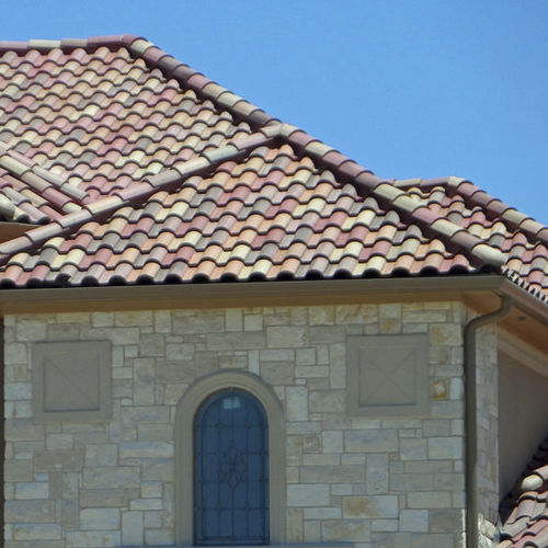 Tegola a incastro - MEDITERRANEAN : SAN ANTONIO BLEND - Crown Roof Tiles - in calcestruzzo / rossa