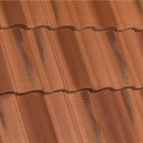 Tegola a scorrimento - TUSCANY : FIRECLAY - Crown Roof Tiles - in calcestruzzo / rossa