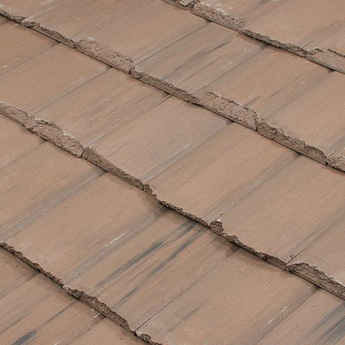 Tegola piana - BERMUDA RUSTIC SHAKE - ENTEGRA ROOF TILE - in calcestruzzo / grande