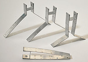Sistema di fissaggio in acciaio galvanizzato - RIDGE RISER® BRACKETS - ENTEGRA ROOF TILE - per copertura