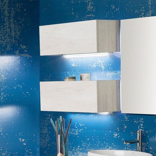 Mobile da bagno contemporaneo - UNIKA-70 - LMC srl - in legno / da parete