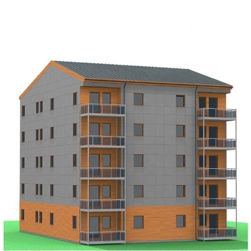 Edificio modulare - OBAS - Nordic Homes - in calcestruzzo / in acciaio / su ossatura metallica