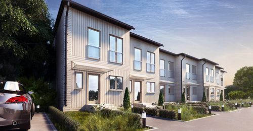Casa prefabbricata - ROWHOUSE BLUEBERRY - Nordic Homes - ecologica / a risparmio energetico / contemporanea