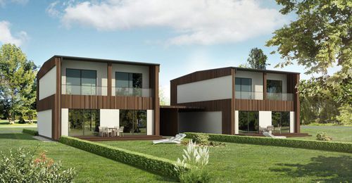Casa prefabbricata - CRANBERRY - Nordic Homes - ecologica / contemporanea / a due piani