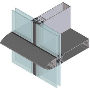 Facciata continua a montanti e traversi - EFP 50 TSH  - European Facade Products - in pannello di vetro isolante / in alluminio e vetro / ad alta resistenza