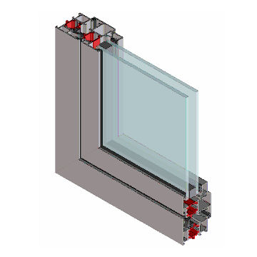Profilato per finestra in alluminio - EFP 55TB - European Facade Products - acustico / a taglio termico