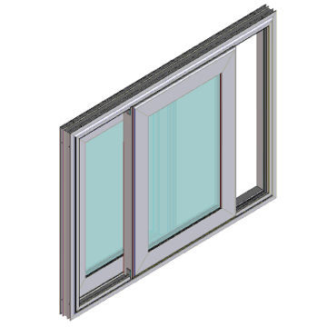 Profilato per finestra in alluminio - EFP 55 SLIDING W&D - European Facade Products - acustico