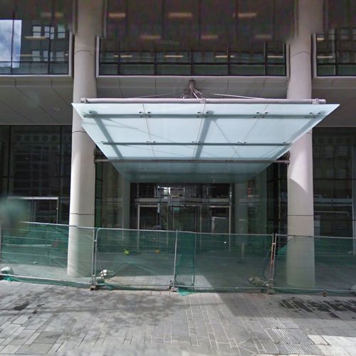 Pensilina da ingresso - FOCCHI - per edificio ad uso pubblico / in alluminio / in vetro