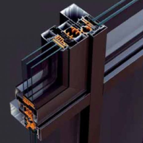 Facciata continua a montanti e traversi - STANDARD - ADEN METAL - in alluminio e vetro / ad alta resistenza / con isolamento integrato