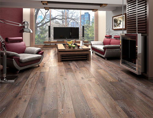 Parquet multistrato - LANDSCAPE: WHITE OAK ALSACE - TEKA Parquet - in rovere bianco / oliato / inchiodato