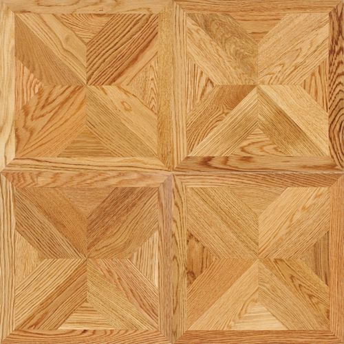 Parquet multistrato - SQUARE VILLA: WHITE OAK LACQ - TEKA Parquet - in rovere bianco / laccato / inchiodato