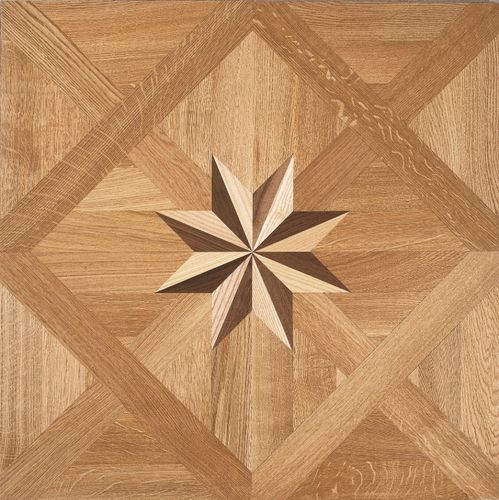 Parquet multistrato - SQUARE ROYAL STAR: WHITE OAK NATURAL - TEKA Parquet - in rovere bianco / inchiodato / flottante