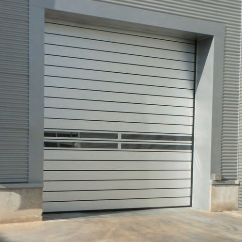 Porta industriale di sicurezza - SPIRAL - Delta Overlap - avvolgibile / in PVC / automatica