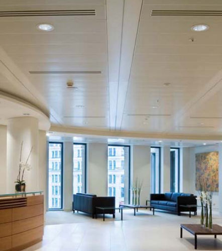 Controsoffitto in alluminio - C - SEMS METAL A.S - in acciaio galvanizzato / a quadrotte / acustico