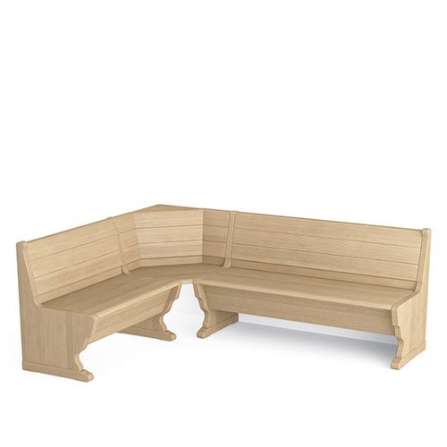 Panca classica - TA1652 - Scandola - in legno / con schienale