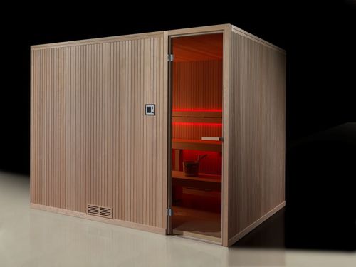Sauna finlandese - ONE PRO - Carmenta Wellness - contract / in legno / in vetro temprato