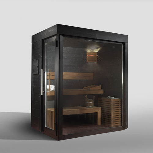 Sauna per uso residenziale - Country Black - Carmenta Wellness - in abete / per esterni
