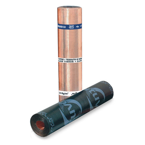 Guaina bituminosa impermeabilizzante per tetti - MEGAVER CU - Bituver