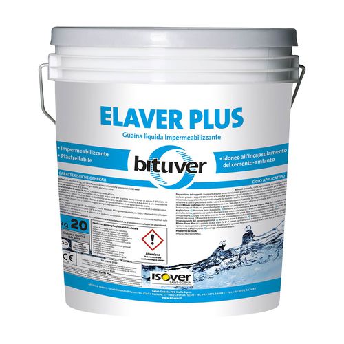Guaina liquida impermeabilizzante per terrazza - ELAVER PLUS - Bituver - per balcone / in resina / in elastomero