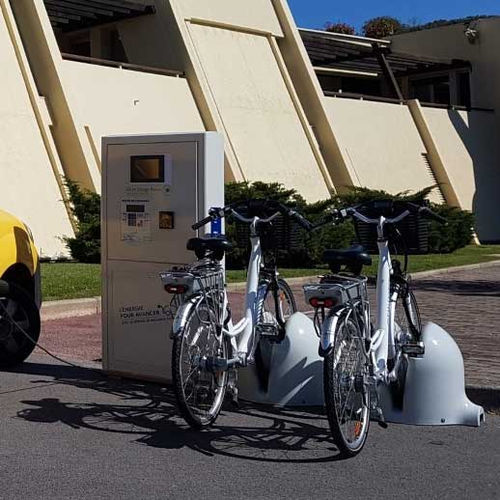 Stazione di ricarica per automobile elettrica - MOBI-HUB - Clean Energy Planet - per bicicletta elettrica