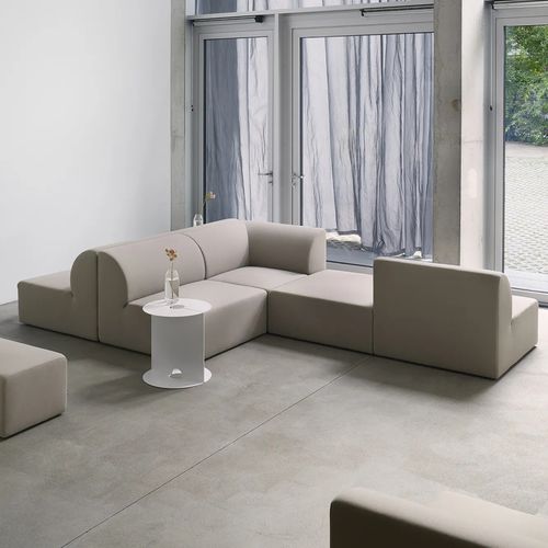 Divano modulare - WEBER - OBJEKTE UNSERER TAGE - contemporaneo / in tessuto / grigio