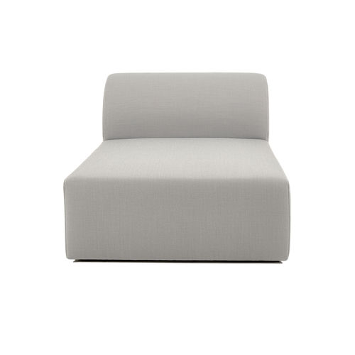 Chaise longue contemporanea - WEBER - OBJEKTE UNSERER TAGE - in tessuto / bianca