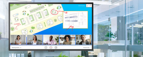 Touch screen per tavolo da conferenza - HB SERIES - Planar Systems, Inc. - a muro
