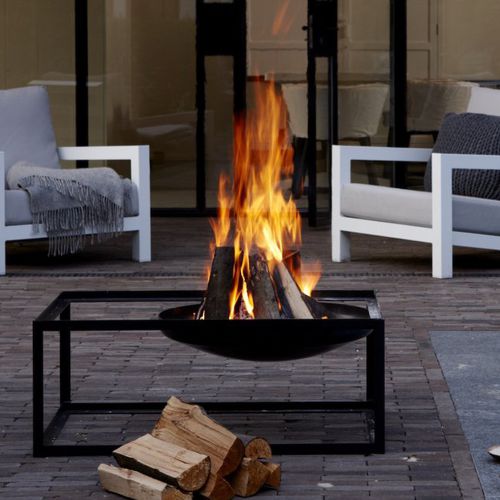 Braciere da giardino a legna - SLIDE - Konstantin Slawinski - in acciaio / con barbecue