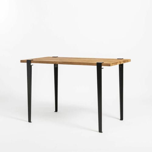 Tavolo contemporaneo - TIPTOE - in rovere / con supporto in acciaio termolaccato / rettangolare