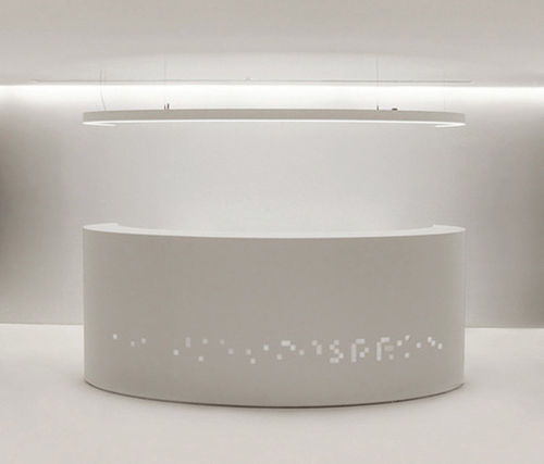 Banco reception a semicerchio - ELLIPSE - AMOS DESIGN - in Corian®
