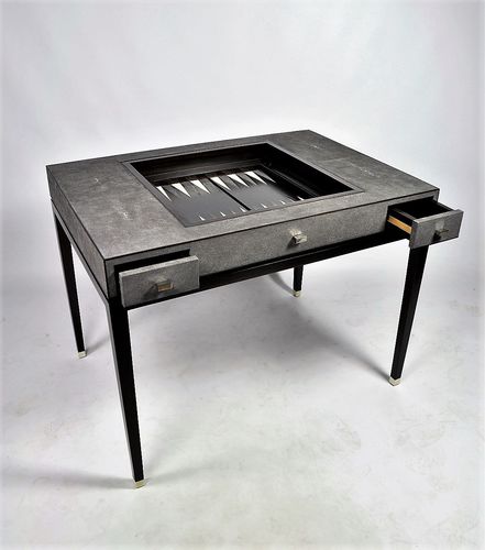 Tavolo da backgammon contemporaneo - STINGPLAY TB - GINGER BROWN - per uso residenziale
