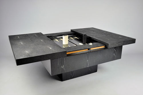 Tavolo da backgammon contemporaneo - TB349 ST/CH - GINGER BROWN - per uso residenziale