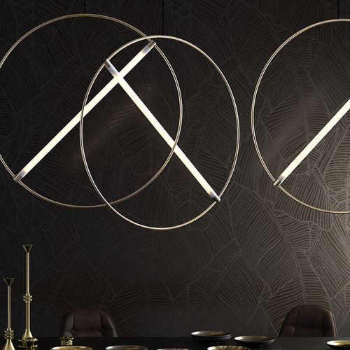 Lampada a sospensione - ED046 - EDIZIONI - in ottone / in cromo / design originale