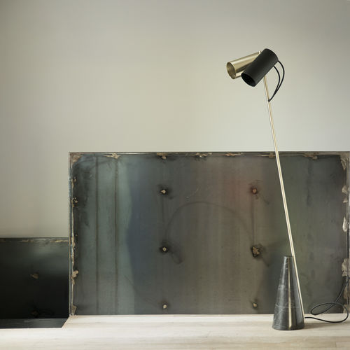 Lampada da pavimento - ED027 - EDIZIONI - in metallo / in pietra / contemporanea