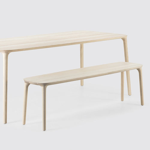 Panca contemporanea - ELLE - MS&WOOD - in rovere / in legno massiccio / in frassino